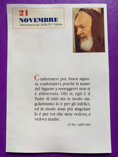Novembre padre pio - padre,