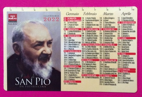 Calendario santino del - santino, di