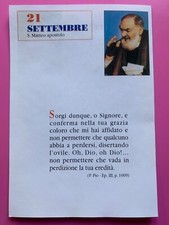 21/22 SETTEMBRE PADRE PIO