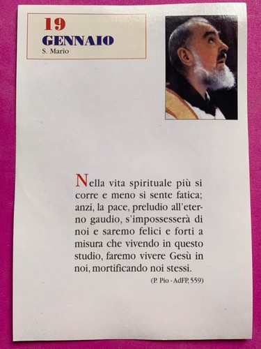 Gennaio padre pio - 19/20,