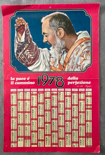 Calendario 1978 padre pio - padre,