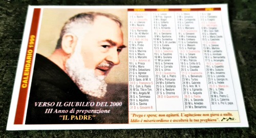 Calendarietto tascabile padre - calendarietto,