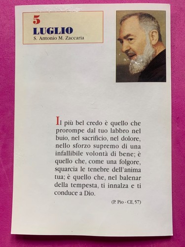 Luglio padre pio - luglio,