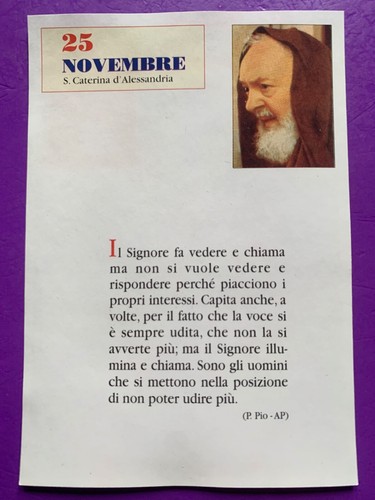 Novembre padre pio - 25/26,