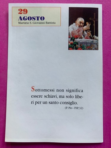 Agosto padre pio - 29/30,