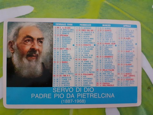 Calendario tascabile 1986 - tascabile, "