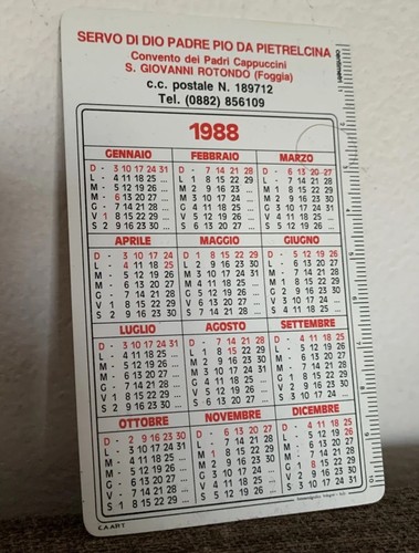 Calendario tascabile - calendario,