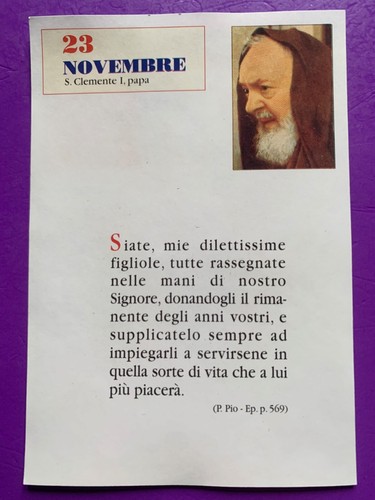 Novembre padre pio - padre,