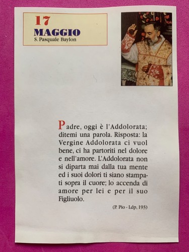 Maggio padre pio - 17/18,