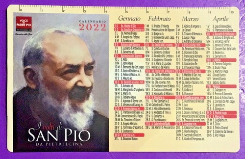 Santino holy card calendario - holy, card,