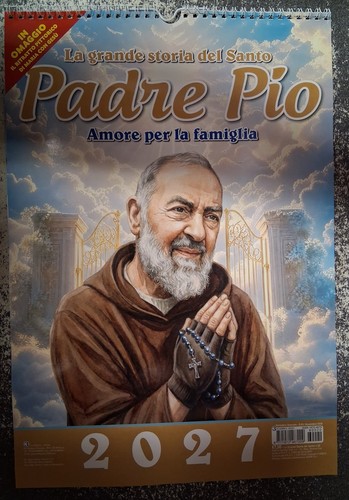 Calendario padre pio - pio, 2027