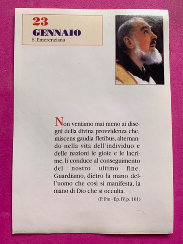 Gennaio padre pio - 23/24,