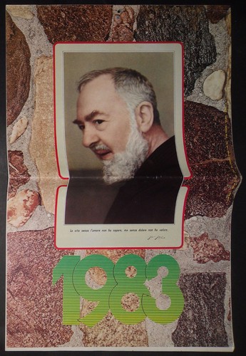 Calendario padre pio - pio, 1983