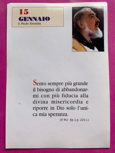 Gennaio padre pio - 15/16,