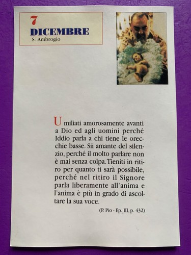 Dicembre padre pio - dicembre,