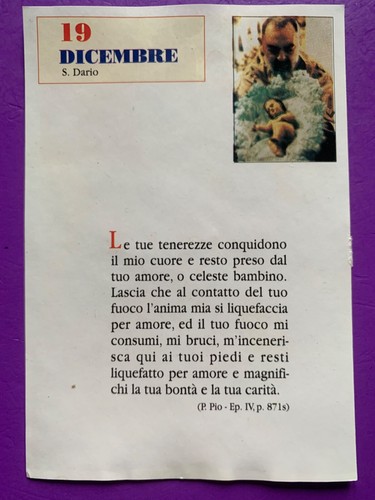 Dicembre padre pio - dicembre,