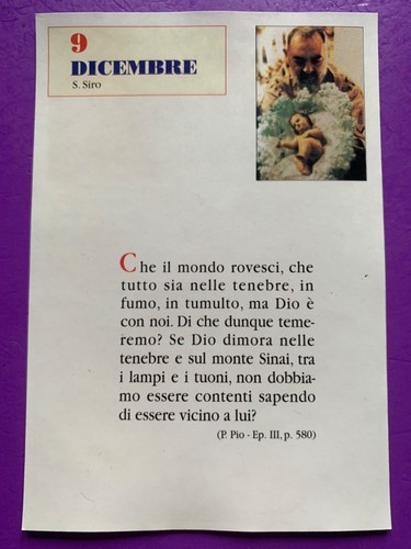 Dicembre padre pio - padre,