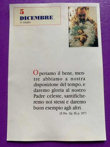 Dicembre padre pio - dicembre,