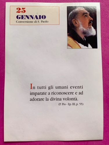 Gennaio padre pio - 25/26,