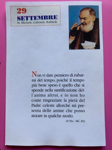 Settembre padre pio - 29/30,