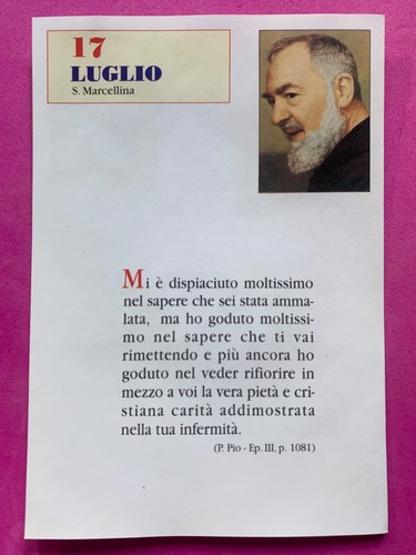 Luglio padre pio - luglio,