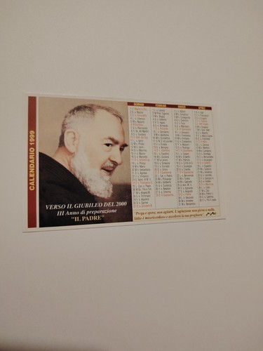 Calendario piccolo 1999 padre - piccolo,