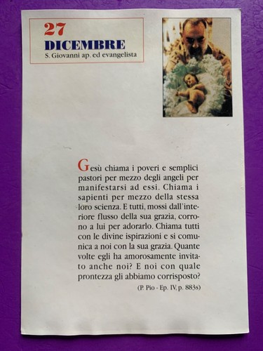 Dicembre padre pio - 27/28,