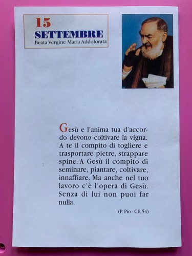 Settembre padre pio - 15/16,