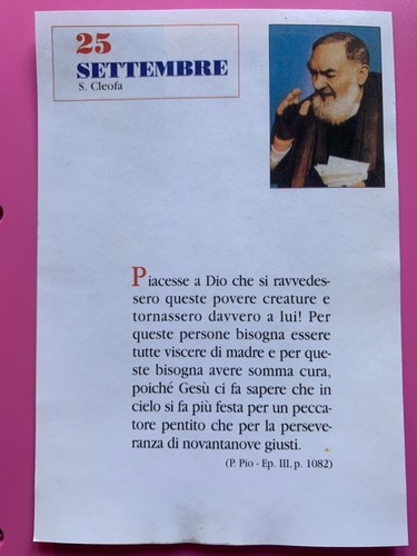 Settembre padre pio - padre,