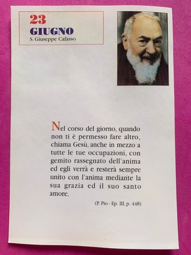 Giugno padre pio - giugno,